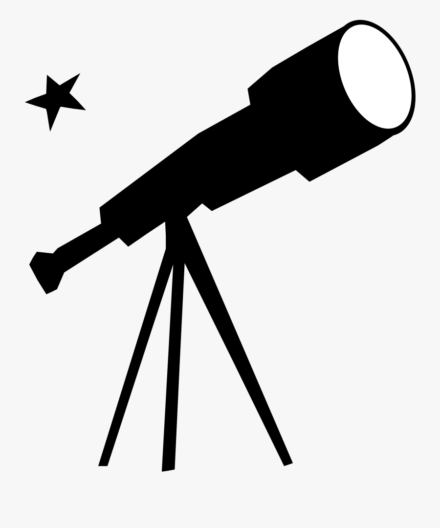 Stethoscope Clipart Telescope - Telescope Clipart Black And White, Transparent Clipart