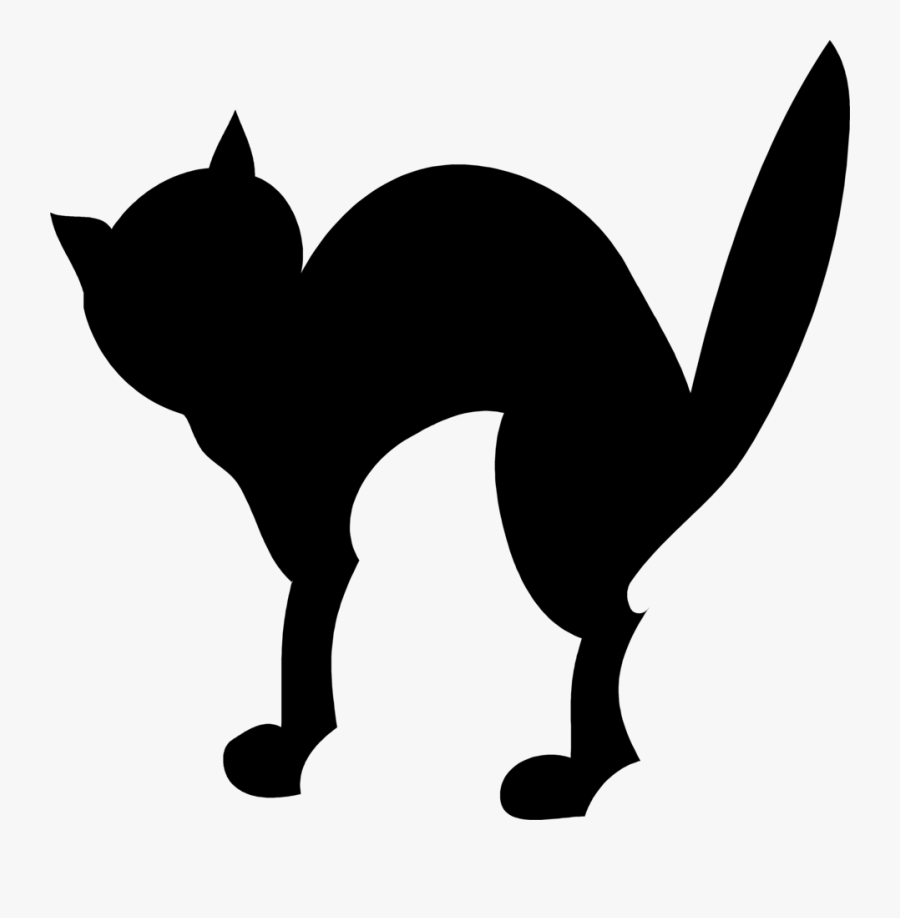 Cat Silhouette Free Stock Photo Illustration Of A Black - Black Cat Clipart No Background, Transparent Clipart