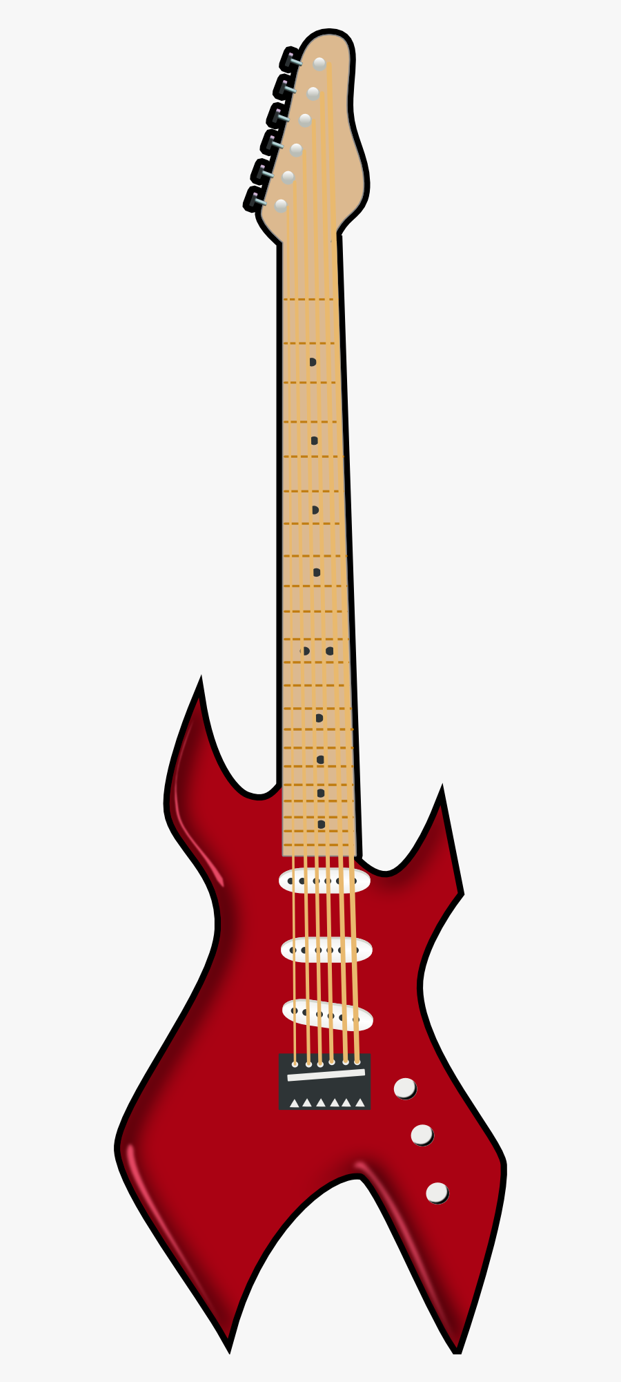 Electric Guitar Clipart, Transparent Clipart