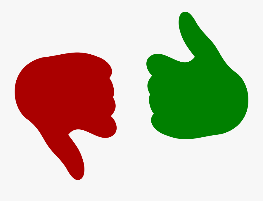 Transparent Thumbs Up Clipart - Thumbs Up And Down Png, Transparent Clipart