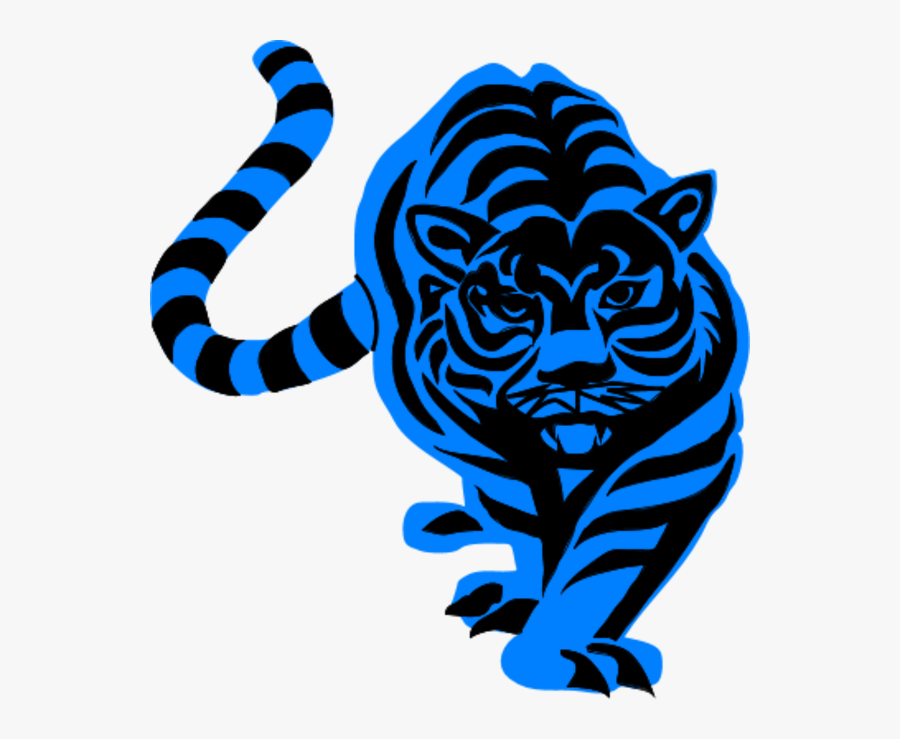 Tiiger Clipart Blue - Transparent Background Tiger Clipart, Transparent Clipart