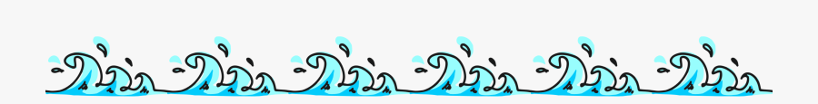 Transparent Sea Wave Border, Transparent Clipart