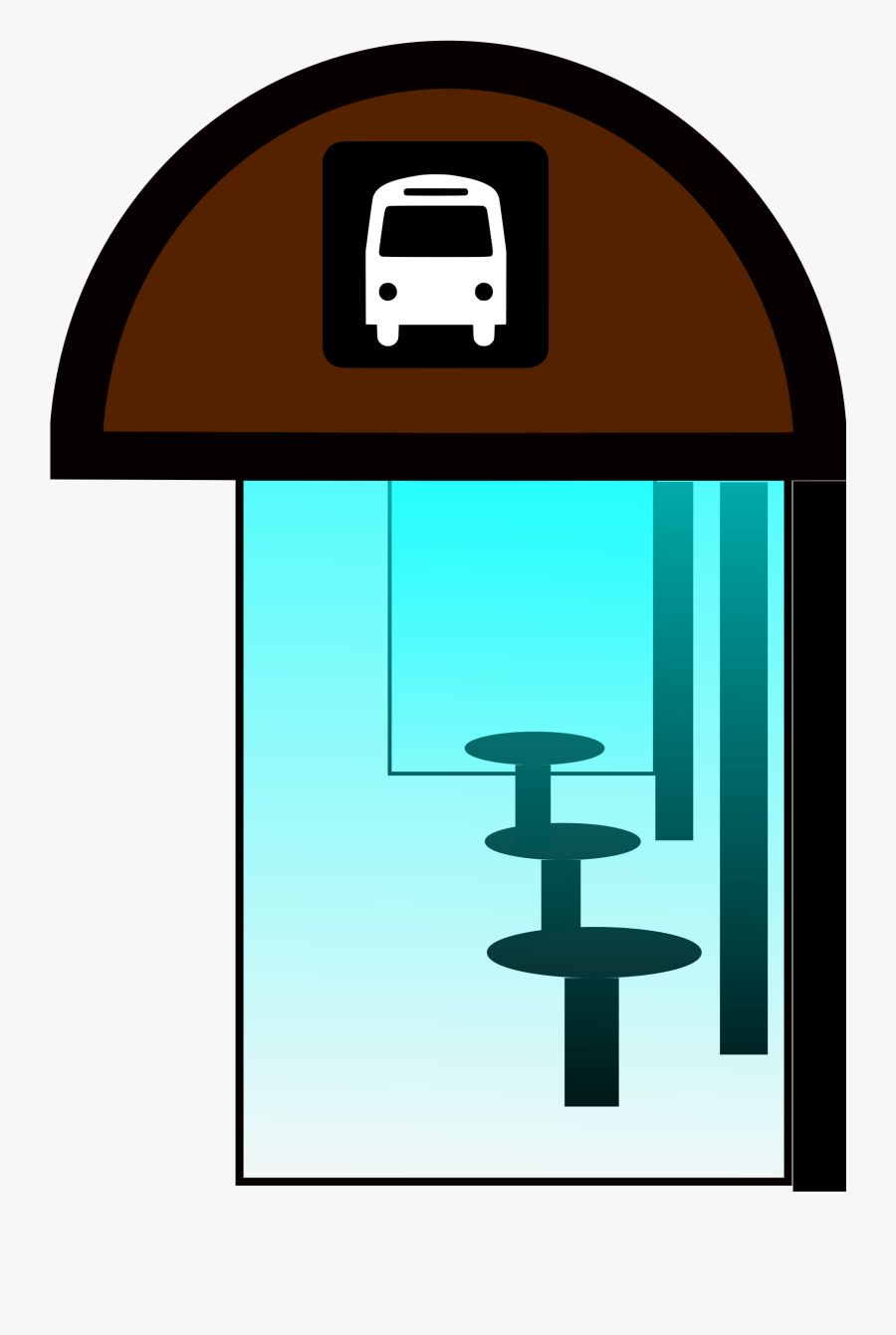 Bus Shelter Clip Art, Transparent Clipart