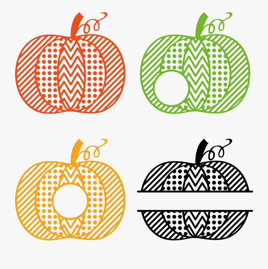 Pumpkins Clipart Monogram - Pumpkin, Transparent Clipart