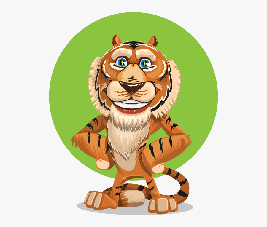 Transparent Tiger Clipart Png - Animals Cartoon Character, Transparent Clipart