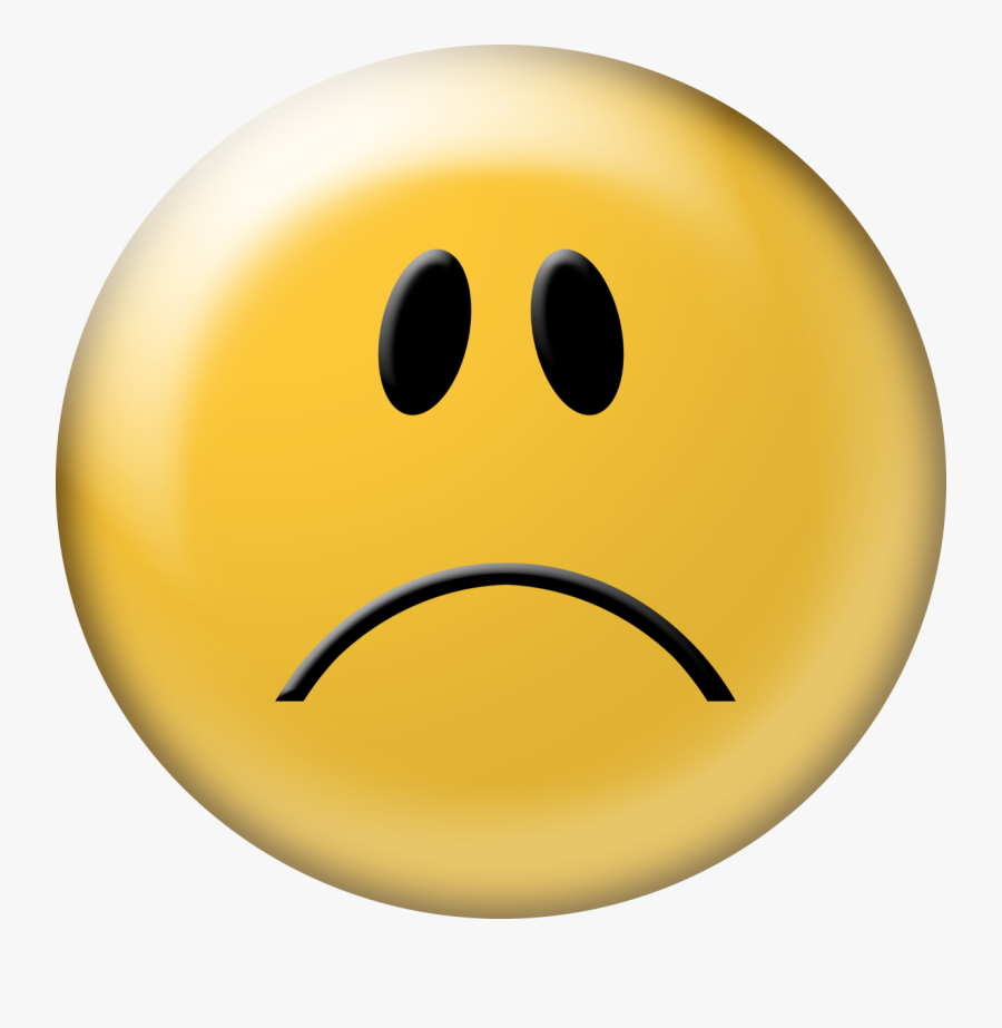 Frowning Smiley Face - Smiley With Transparent Background, Transparent Clipart