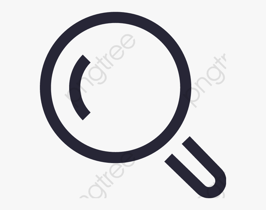 Transparent Magnifying Glass Clip Art - Search Symbol On Powerpoint, Transparent Clipart