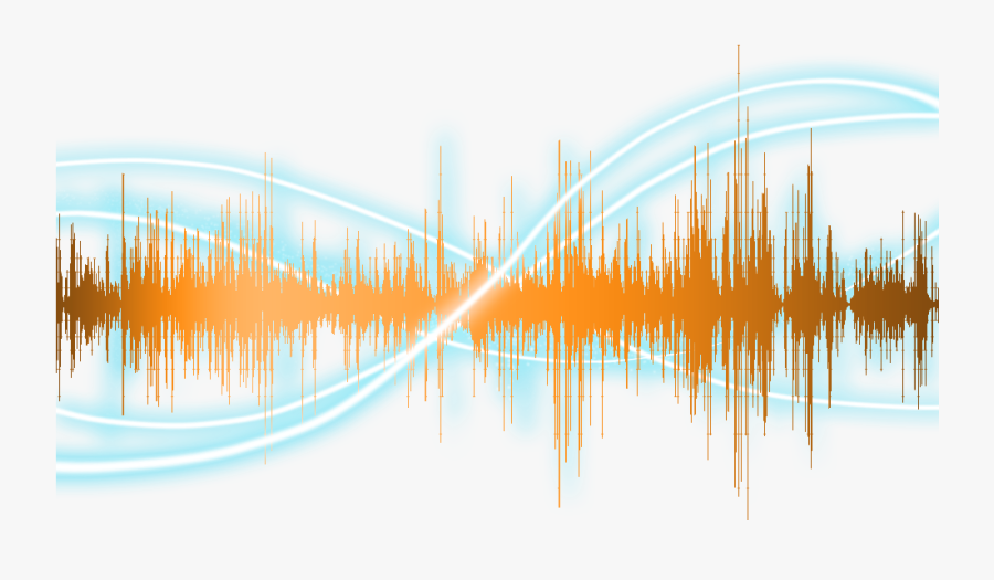 Audio Wave Png Clipart Wave Sound - Orange Sound Waves Transparent, Transparent Clipart