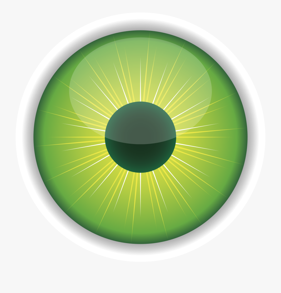 Green - Eye - Clip - Art - Eyeball Eye Iris Pupil Purple Human, Transparent Clipart