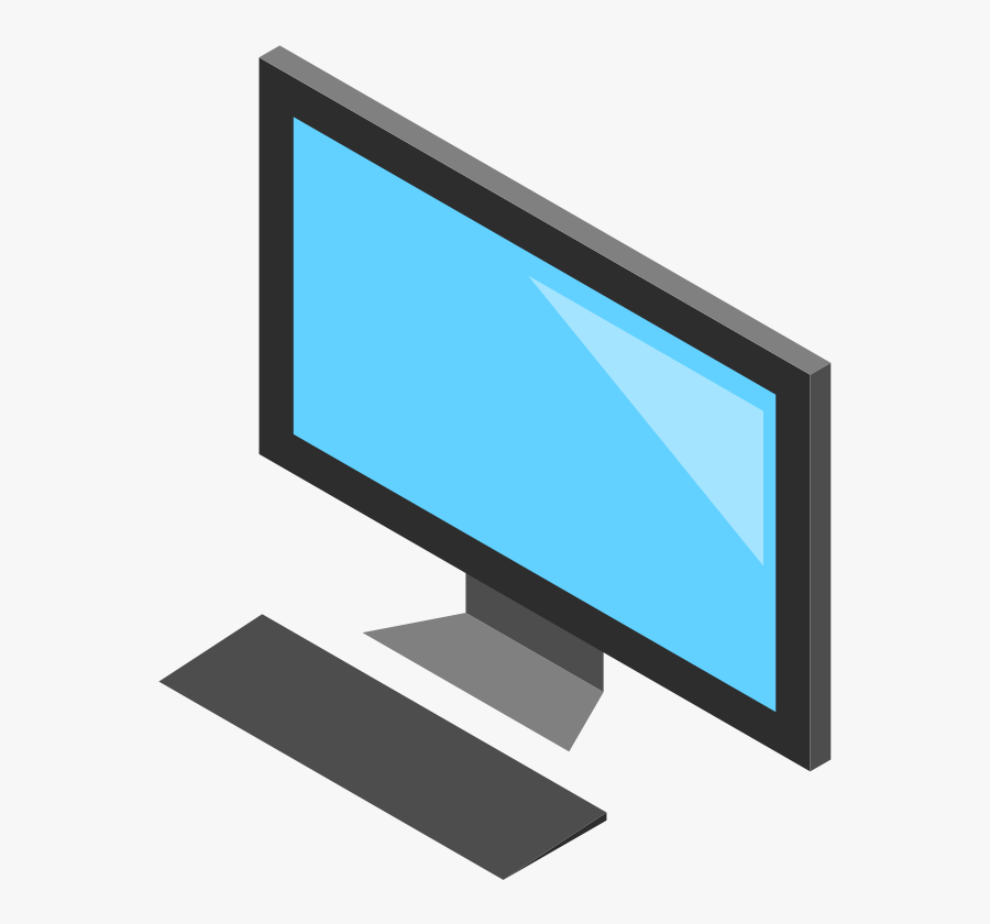 Tv Clipart Laptop - Transparent Background Cartoon Computer, Transparent Clipart