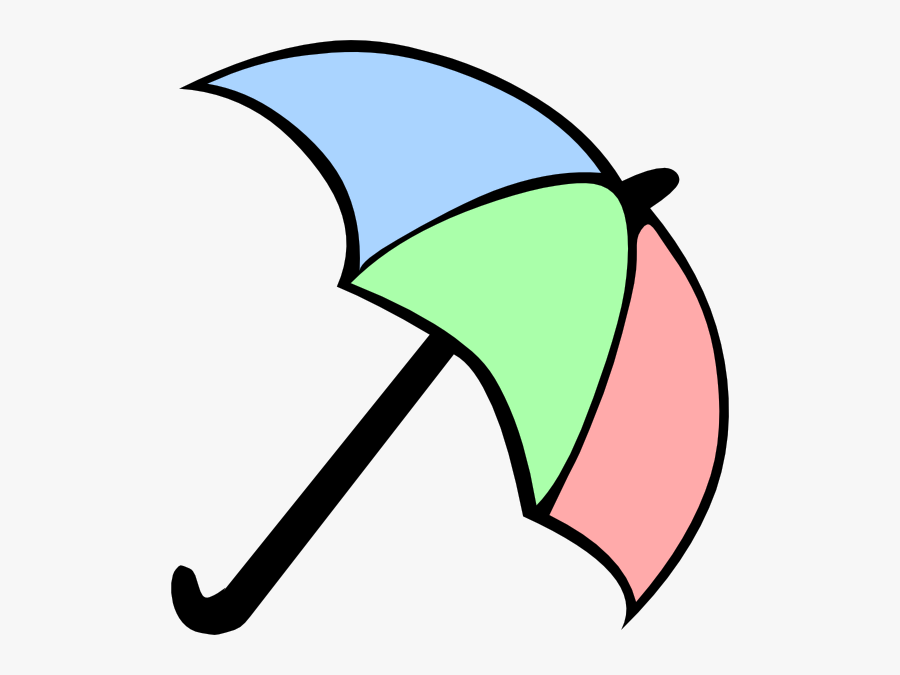 Colorful Cartoon Umbrella Svg Clip Arts - Umbrella Clipart Cartoon, Transparent Clipart