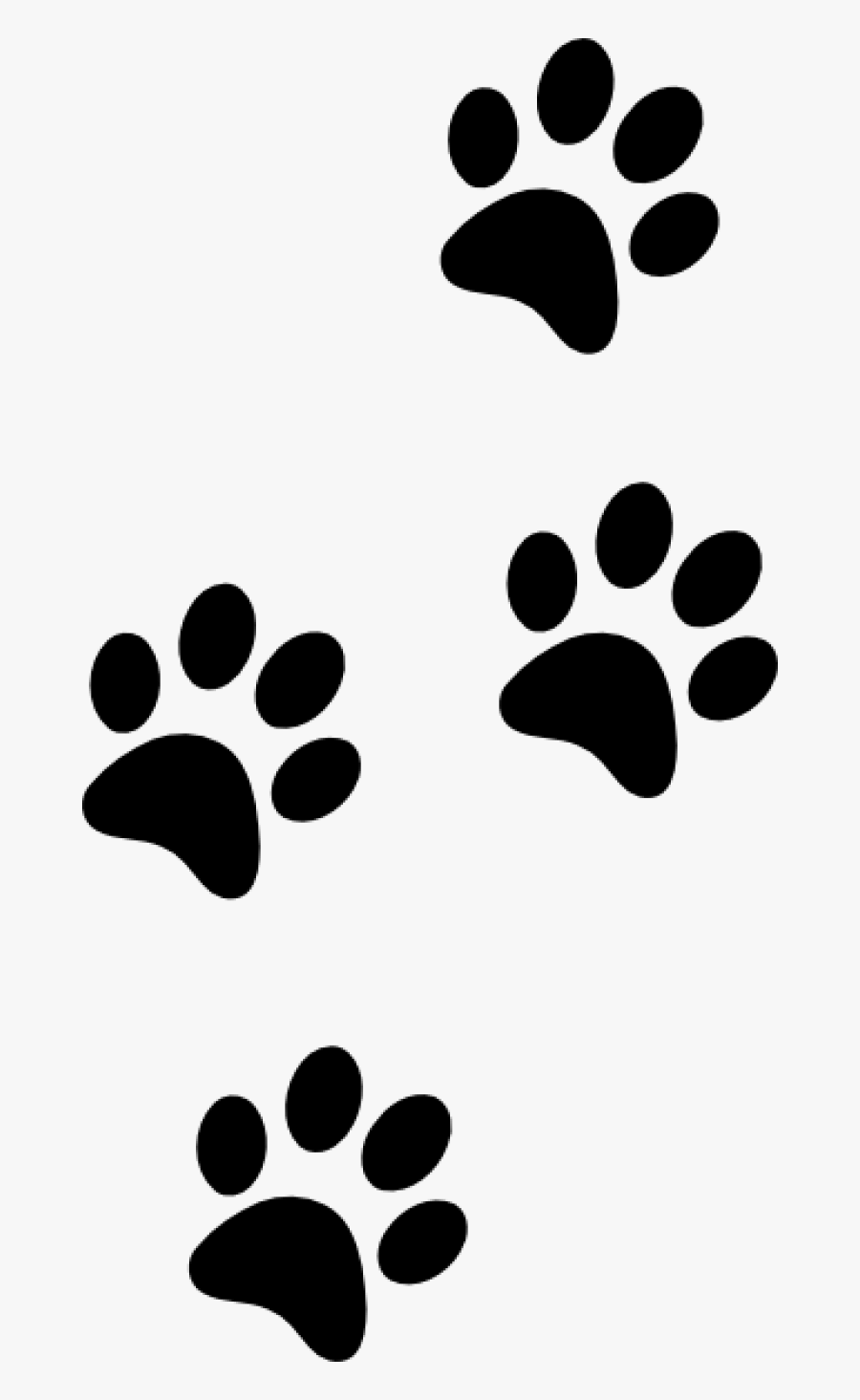 Tiger Clipart Paw - Dog Paw Print Clip Art, Transparent Clipart