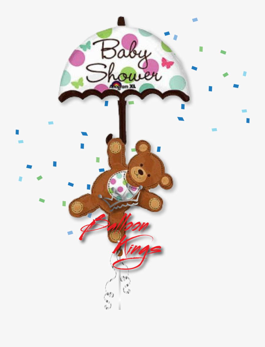 Umbrella Clipart Bear - Baby Foil Balloon Anagram, Transparent Clipart