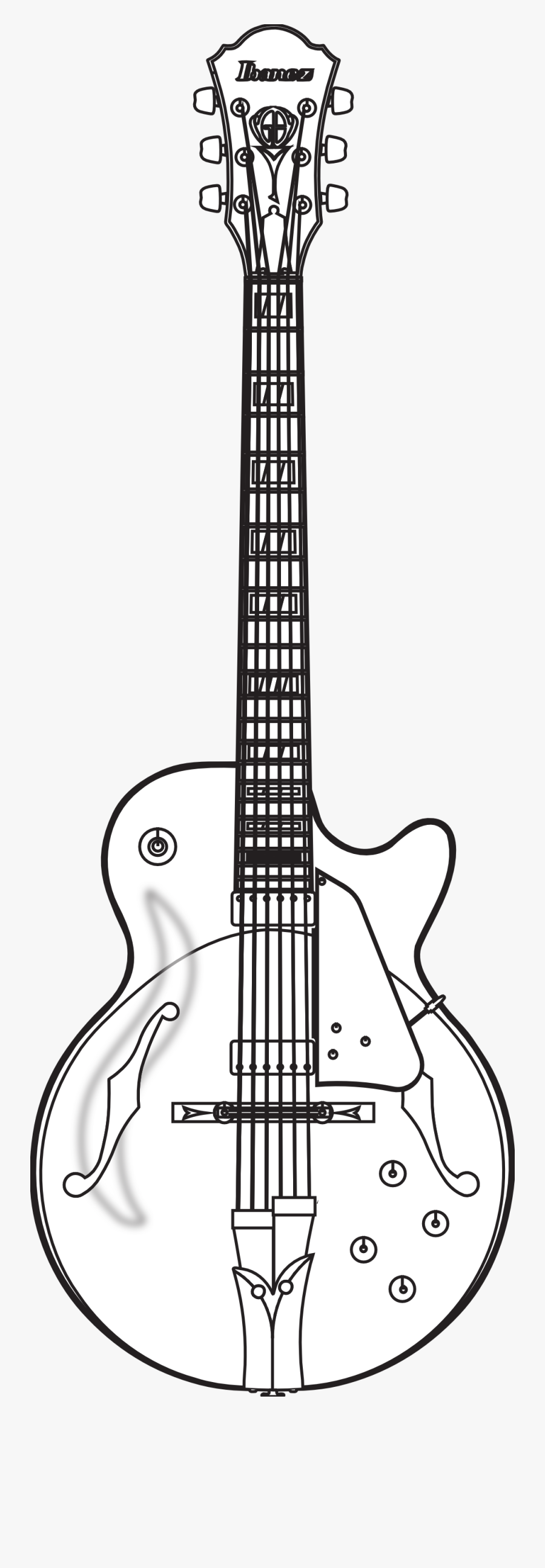12 String Guitar Drawing, Transparent Clipart