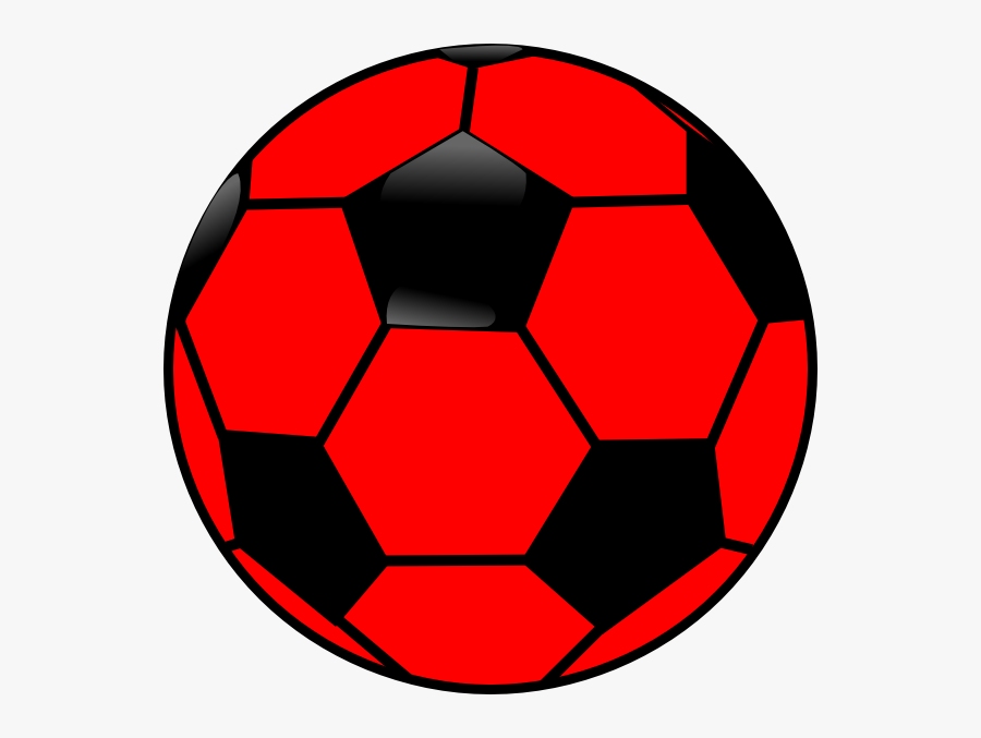 Red - Soccer - Ball - Clip - Art - Clipart Of A Ball, Transparent Clipart