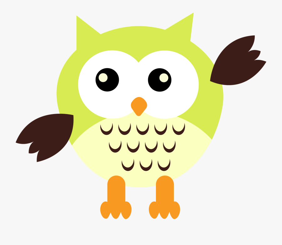 Yellow Owl Clipart Hq Image Transparent Png - Transparent Background Owl Clipart, Transparent Clipart