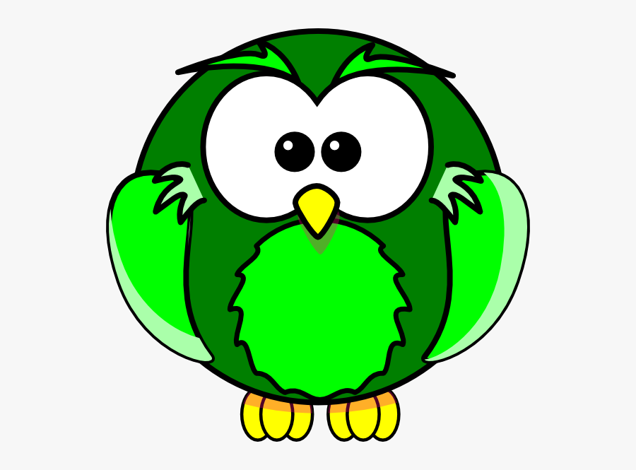 Green Owl Svg Clip Arts - Brown Cartoon Owl, Transparent Clipart