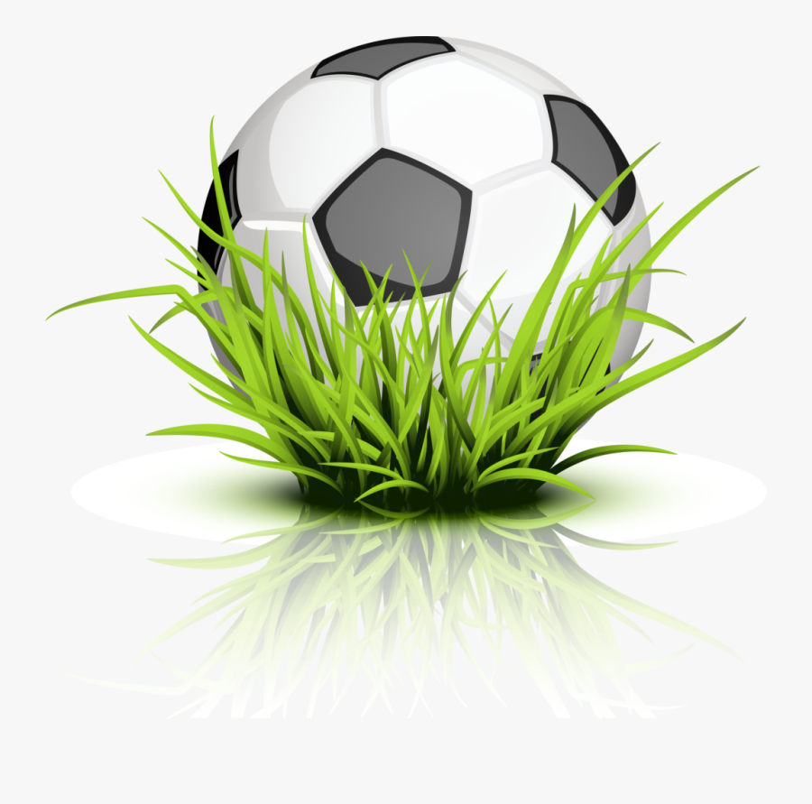 The Tree Frog Clip - Soccer Ball With Grass Png, Transparent Clipart