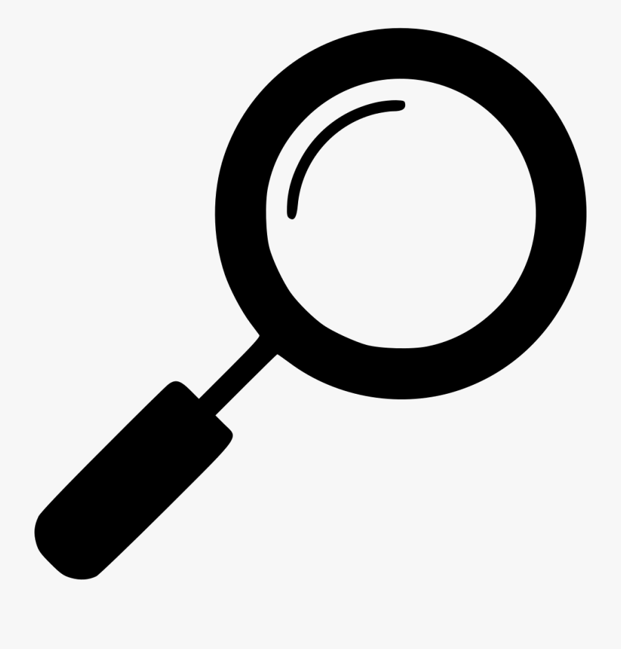 Svg Png Icon Free - Magnifying Glass Clipart Black And White, Transparent Clipart