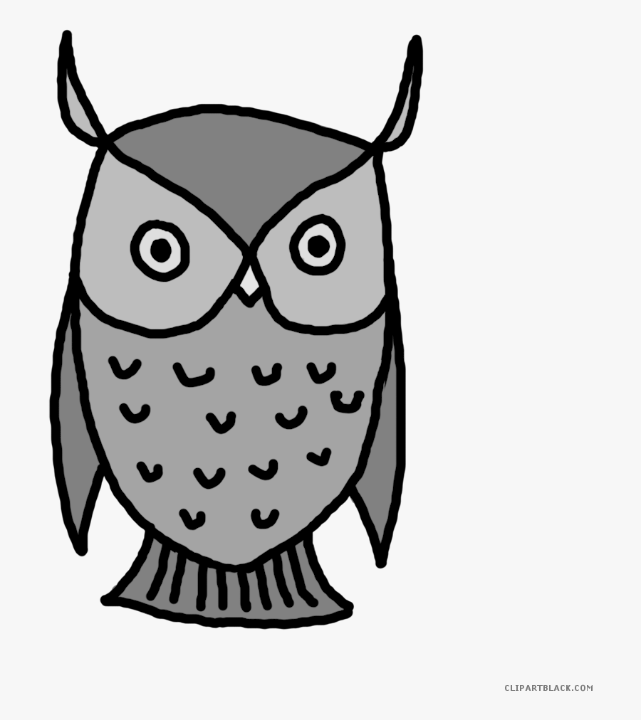 Transparent Owl Clipart Black And White - Clip Art, Transparent Clipart