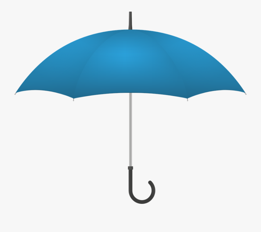 Umbrella Non Wet Vector Graphic Pixabay - Light Blue Umbrella Png, Transparent Clipart
