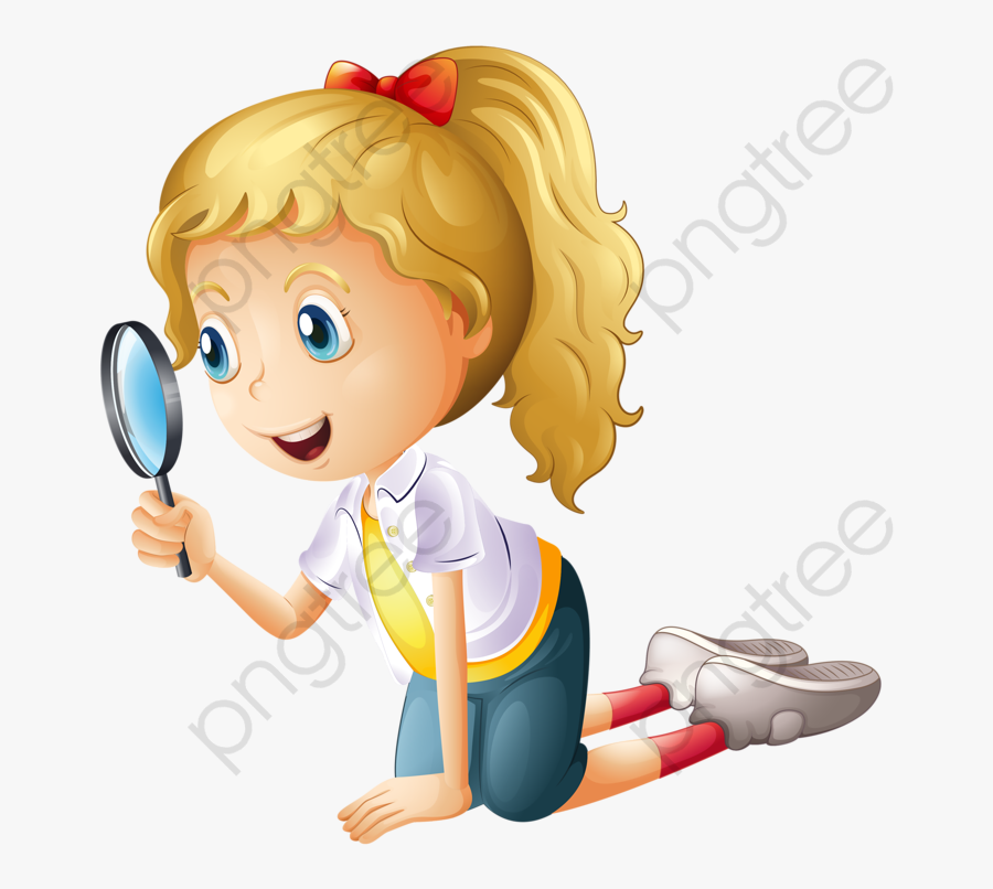 Magnifying Glass Clipart Kid - Observe Clipart, Transparent Clipart