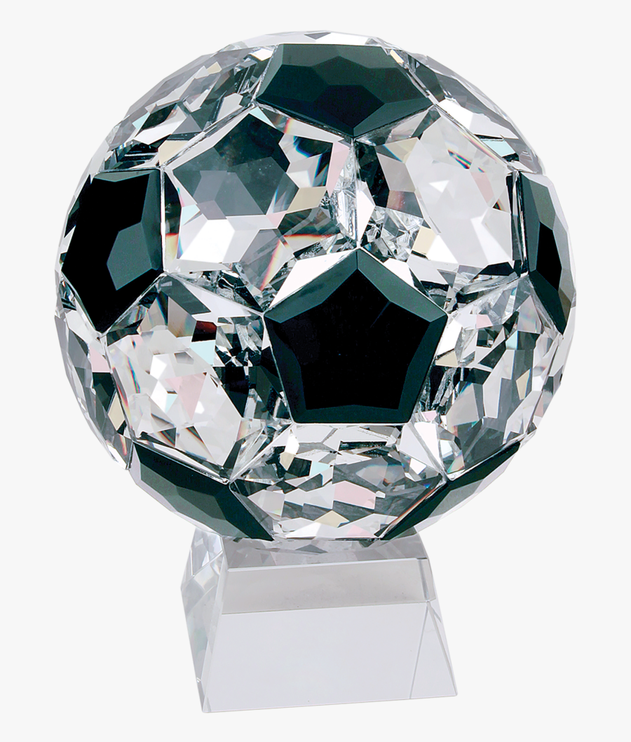 Crystal Soccer Ball - Glass Soccer Trophies, Transparent Clipart