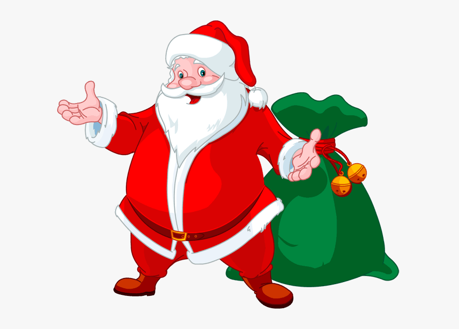 Santa Claus Ymca - Santa Claus And His Bag, Transparent Clipart