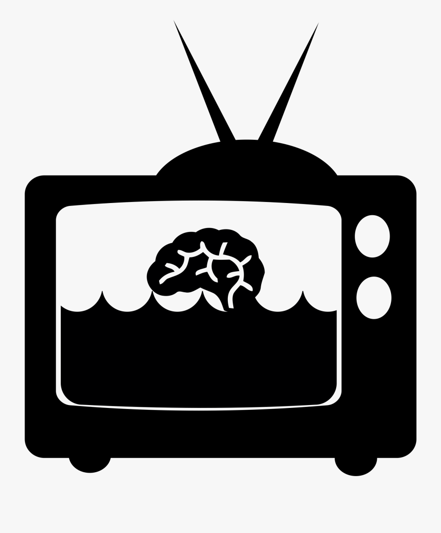 Television Brainwashing Clip Arts - Television Silhouette Png, Transparent Clipart