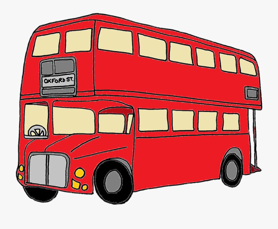 Bus Clipart London Bus - Double Decker Bus Animated, Transparent Clipart