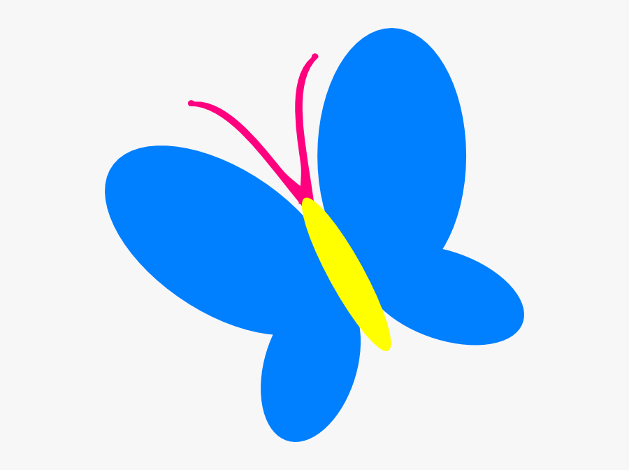 Blue Butterfly Clip Art At Vector Clip Art - Butterfly Clip Art Blue, Transparent Clipart