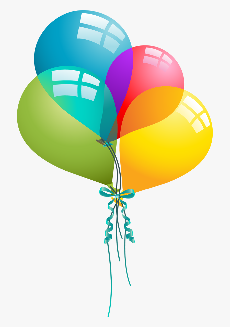 Birthday Balloons Birthday Clipart - Birthday Balloons Clipart Transparent, Transparent Clipart