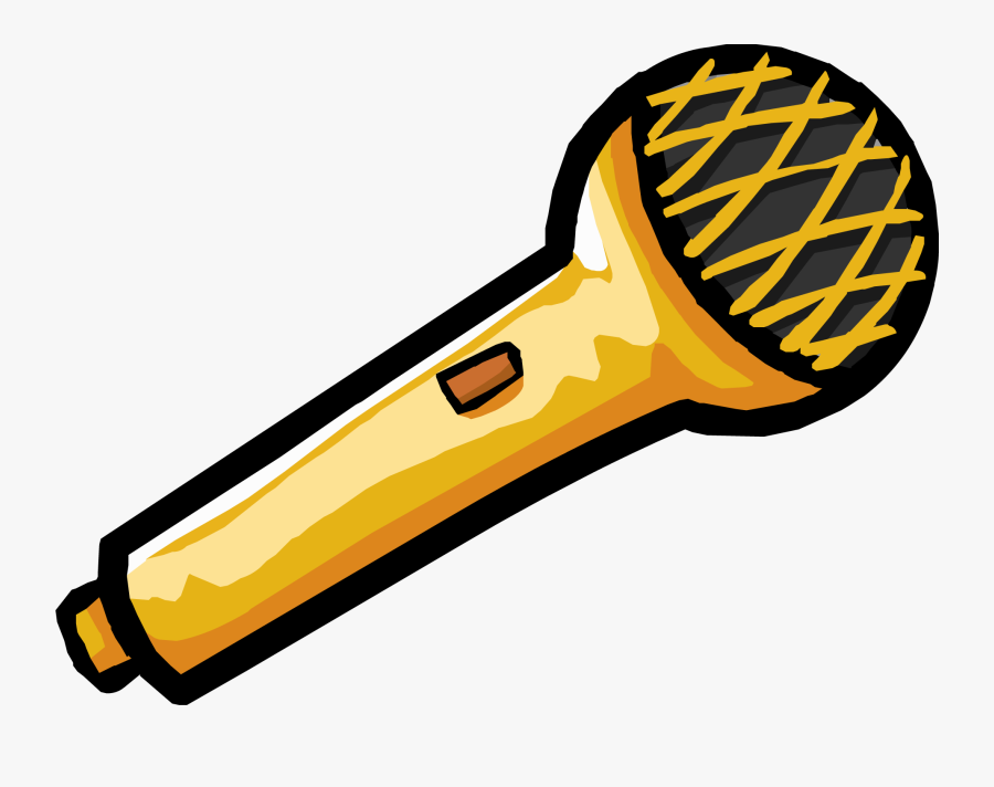 Microphone Clipart Gold - Club Penguin Microphone, Transparent Clipart