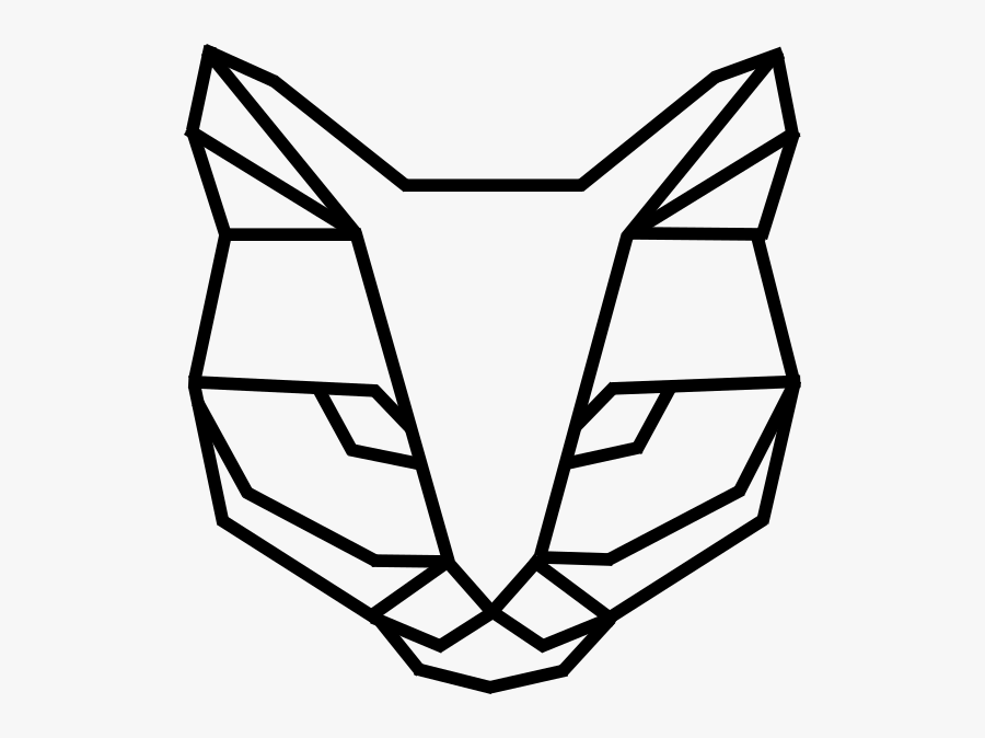 Origami Cat Head Drawing, Transparent Clipart