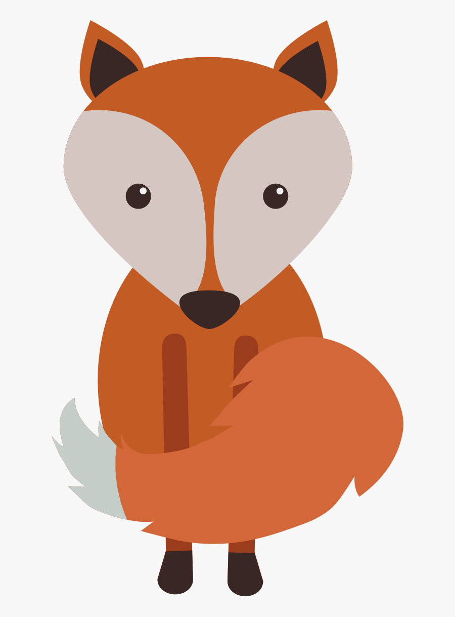Cute Animals Set Clip - Woodland Animal Baby Fox Clipart, Transparent Clipart