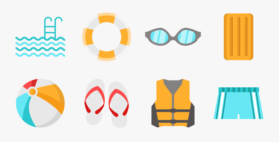 Transparent Swimming Clipart Png - Pool Supplies Clip Art, Transparent Clipart