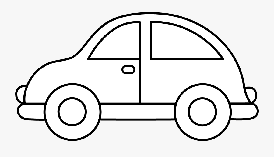 Clipart Of Cars - Easy Cars Coloring Pages, Transparent Clipart