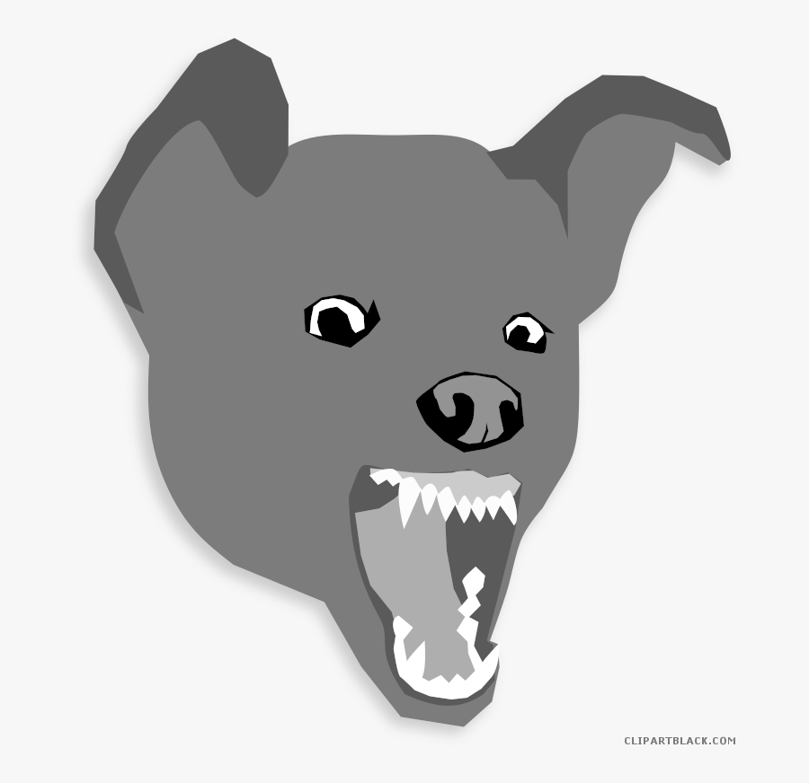 Art,art - Angry Dog Face Png, Transparent Clipart