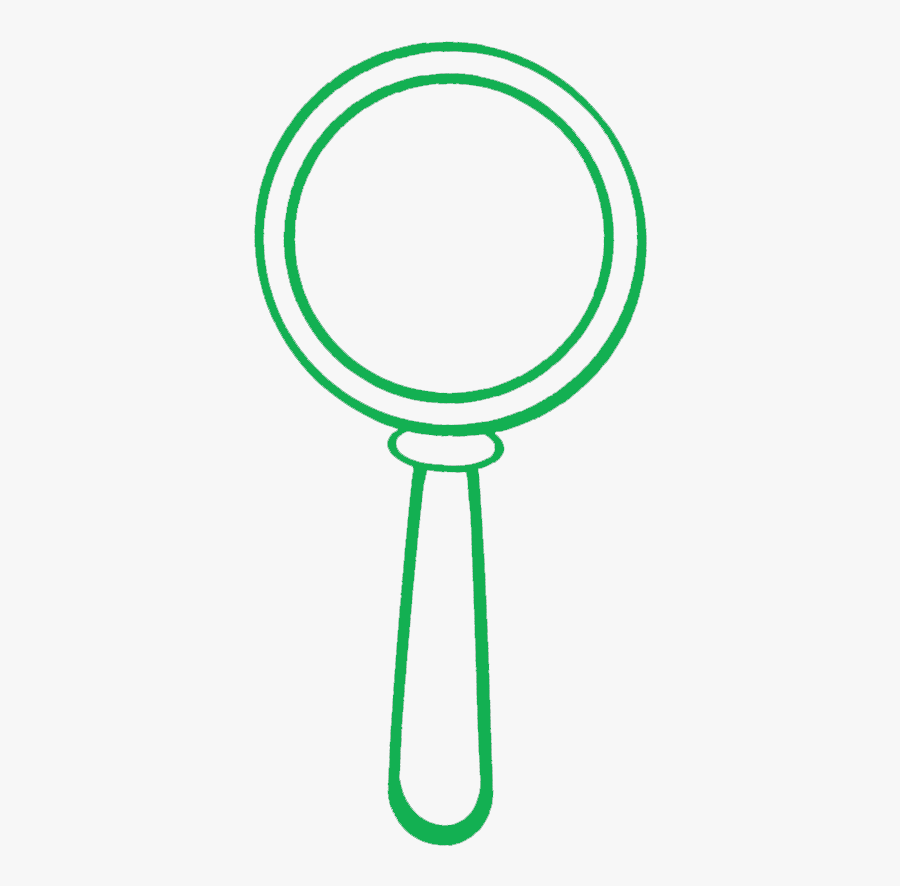 Free Transparent Green Magnifying Glass Clipart Printable - Circle, Transparent Clipart