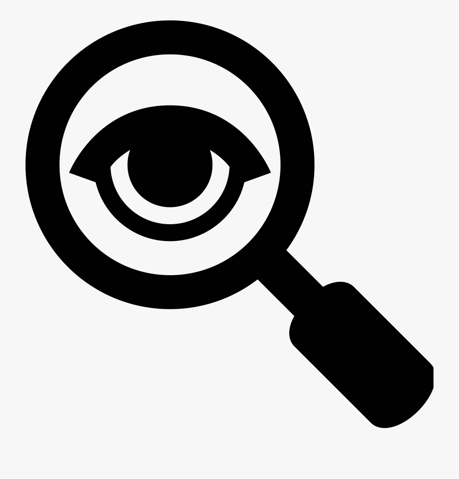 Transparent White Magnifying Glass Png, Transparent Clipart