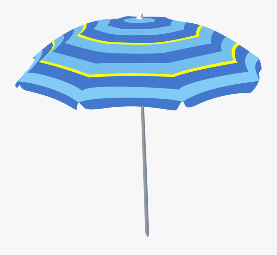 Thumb Image - Blue Beach Umbrella Clip Art, Transparent Clipart