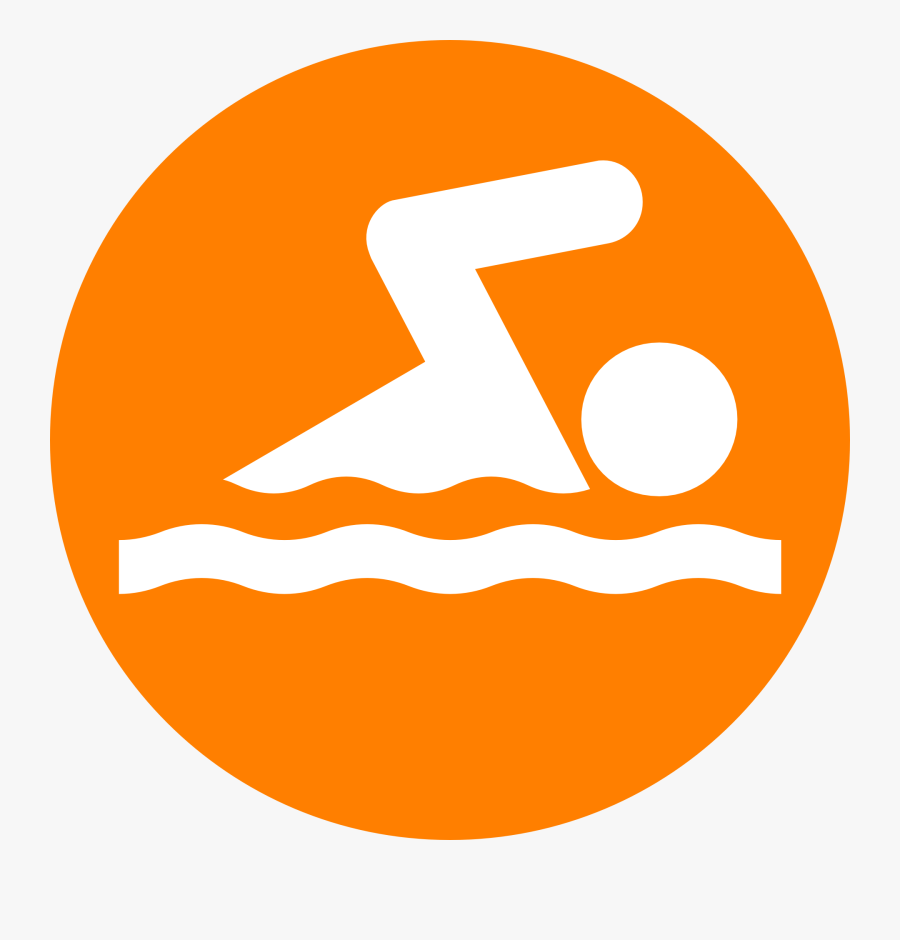 Transparent Swim Clipart - Swim Logo Png Orange, Transparent Clipart