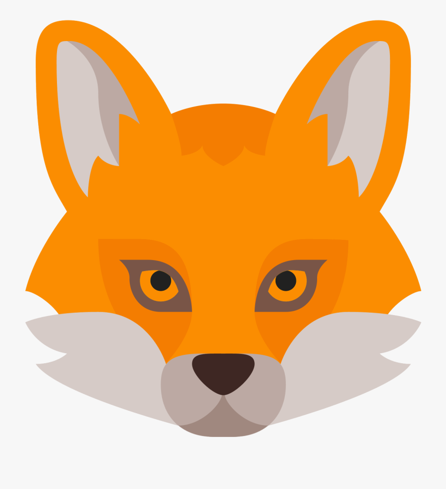Fox Clipart Png Images Download - Flat Colors Icon Animal, Transparent Clipart