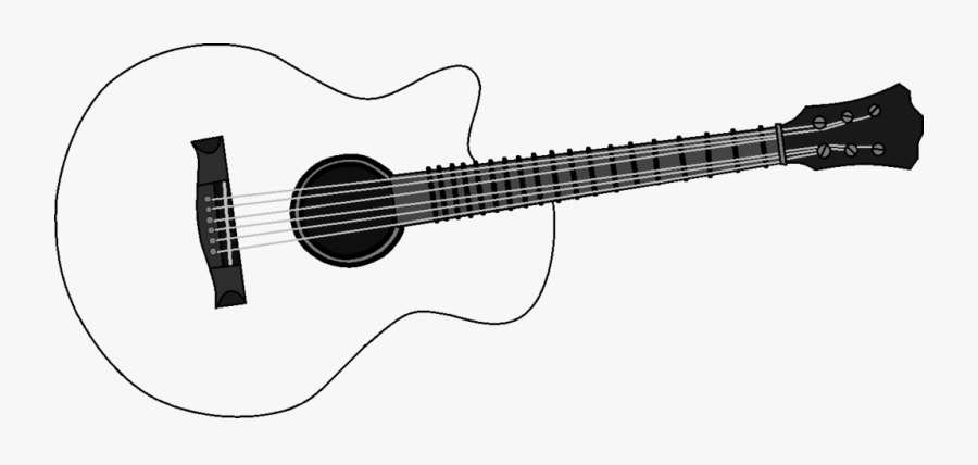 Transparent Acoustic Guitar Png - Transparent Guitar Outline Png, Transparent Clipart