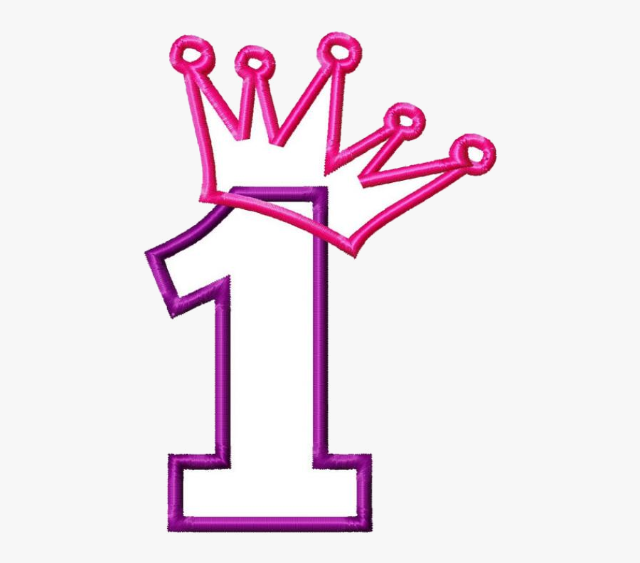 Number 1 One Birthday Clip Art Free Clipart Tideas - Number 1 With Crown, Transparent Clipart