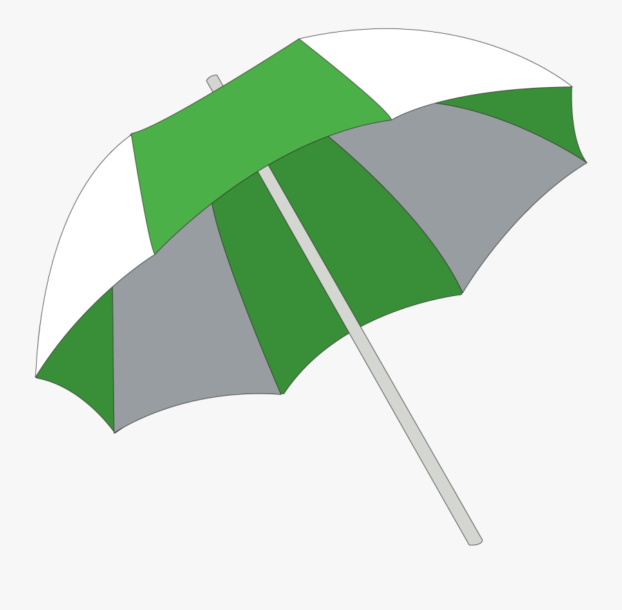 Cute - Umbrella - Clipart - Green Beach Umbrella Png, Transparent Clipart