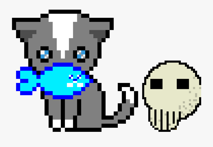 A Murderer Cat - Pixel Art Cute Cat, Transparent Clipart