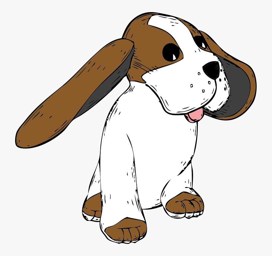 Big Dog Clipart - Cartoon Dog With Big Ears, Transparent Clipart