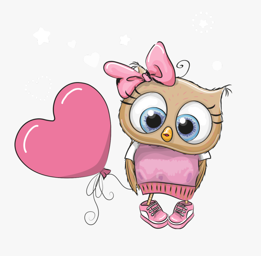 Ftestickers Cartoon Cute - Cute Cartoon Owl Wallpaper Hd, Transparent Clipart