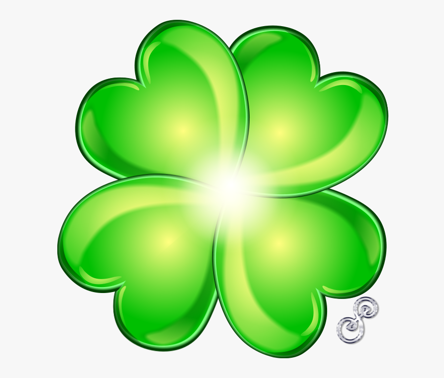 Transparent Four Leaf Clover Clipart - Four Leaf Clover Lucky Transparent, Transparent Clipart